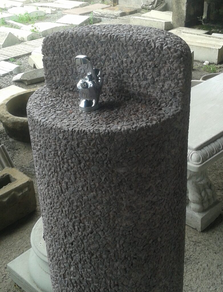 Civic Concrete outdoor drinking fountain