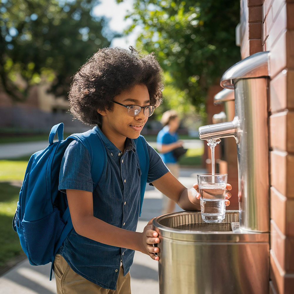 stainless steel water fountain