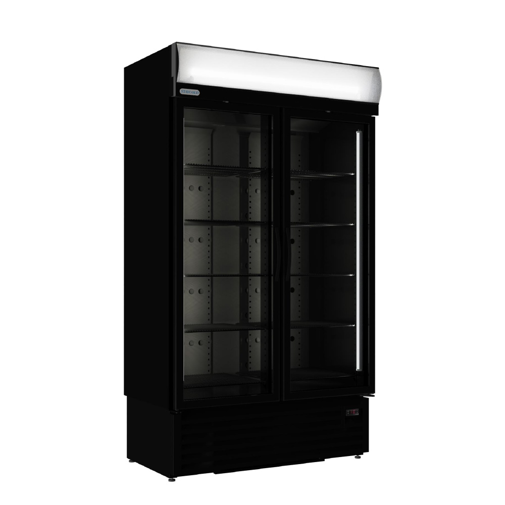 HD1140F-CE Double Glass Hinge Door Freezer (Carbon Edition)