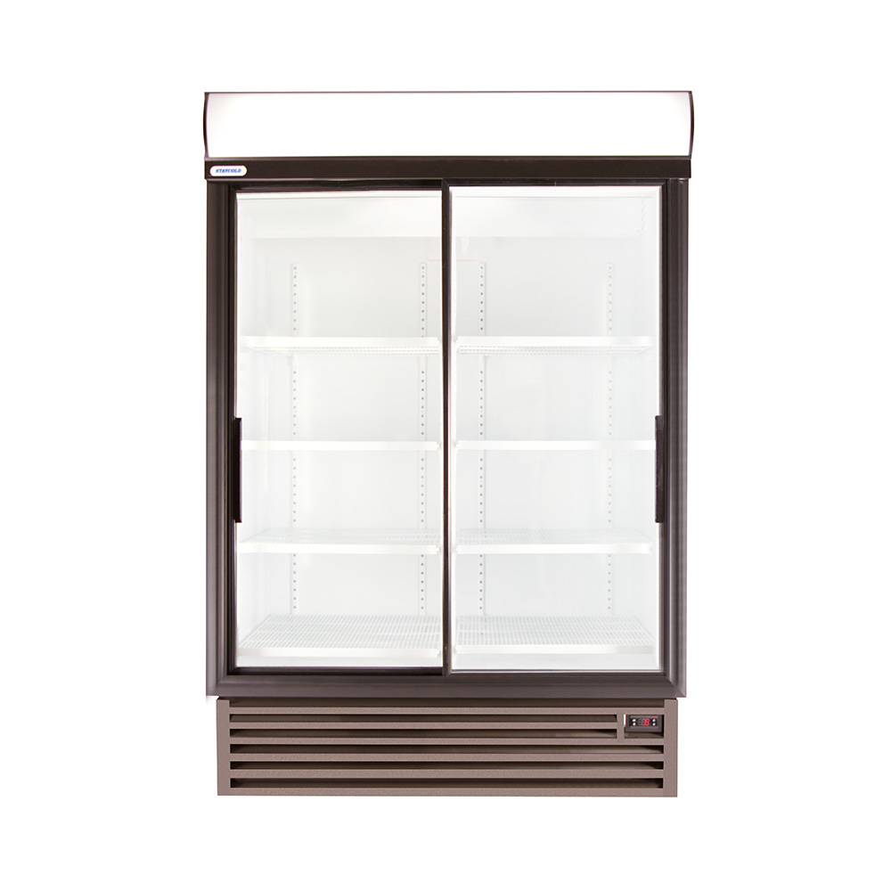 SD1360 Double Glass Sliding Door Beverage Cooler
