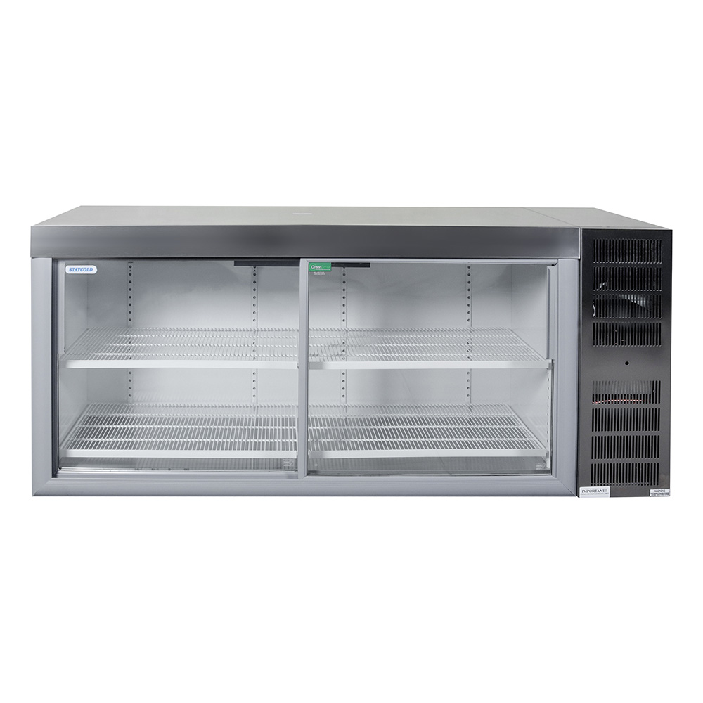 SDU2000 Double Glass Sliding Door Undercounter Beverage Cooler