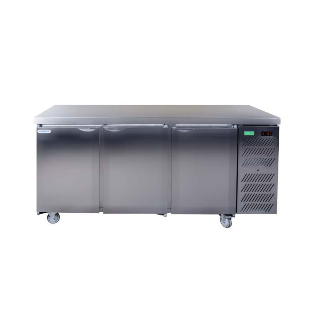 SHDU1800-HC Triple Glass Hinge Door Undercounter Beverage Cooler